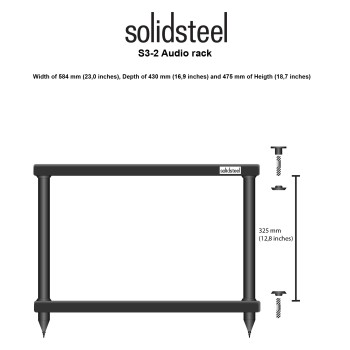 Solidsteel S3-2 mobile hifi 2 ripiani Solidsteel - 1 2