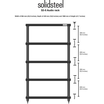 Solidsteel S3-5 mobile hifi 5 ripiani Solidsteel - 5