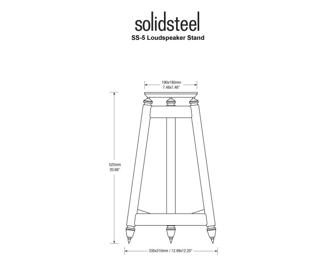 Solidsteel SS5 supporti per diffusori vintage Solidsteel - 4