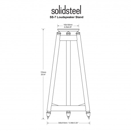 Solidsteel SS7 supporti per diffusori vintage Solidsteel - 5