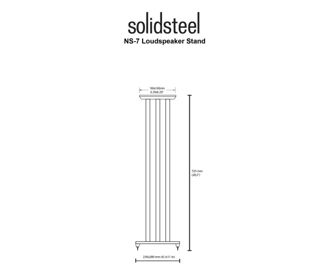Solidsteel NS7 supporti per diffusori Solidsteel - 2