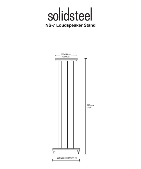 Solidsteel NS7 supporti per diffusori Solidsteel - 2