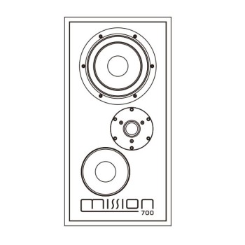 Mission 700 diffusori vintage da scaffale Mission - 7