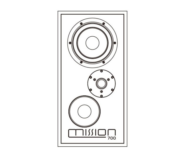 Mission 700 diffusori vintage da scaffale Mission - 7