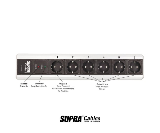 Supra LoRad MD-EU Mark 3.1 Multipresa hifi Supra Cables - 2
