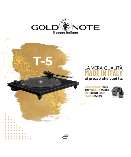 Gold Note T-5 giradischi hi-fi made in italy Gold Note - 3