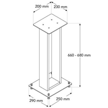 Norstone ALVA Plus stands per diffusori Norstone - 9