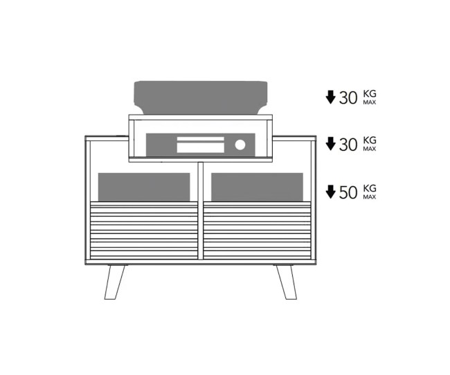 Norstone Oslo – Mobile Hi-Fi per Vinili e Giradischi | 800 / 1200 mm Norstone - 6