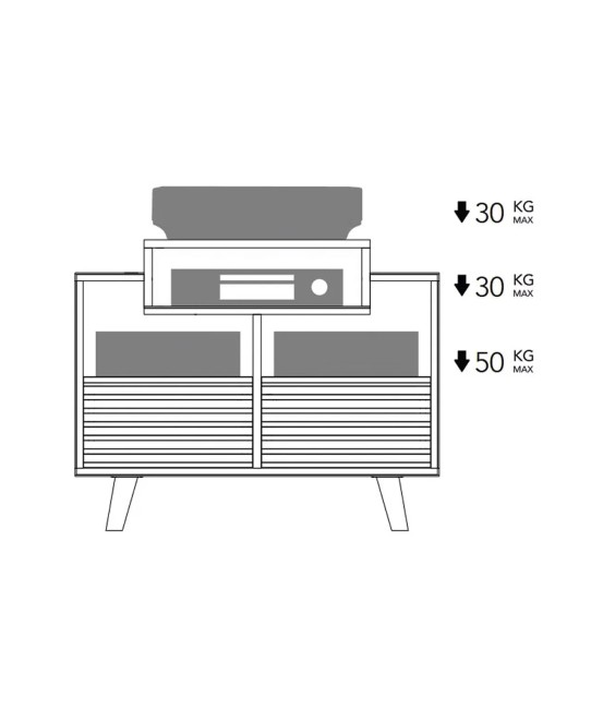 Norstone Oslo – Mobile Hi-Fi per Vinili e Giradischi | 800 / 1200 mm Norstone - 6
