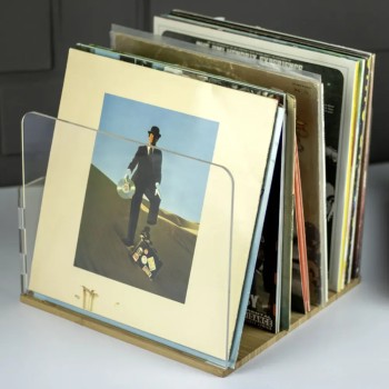 Norstone Vinyl LP R – Contenitore Porta Vinili in Bambù | 60 LP Norstone - 4