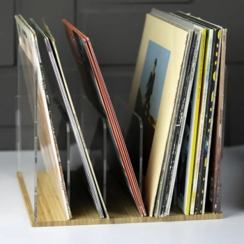 Norstone Vinyl LP R – Contenitore Porta Vinili in Bambù | 60 LP Norstone - 5