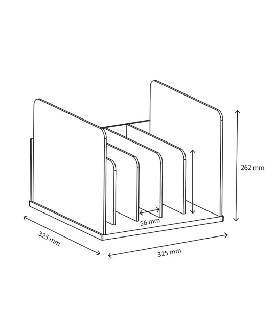 Norstone Vinyl LP R – Contenitore Porta Vinili in Bambù | 60 LP Norstone - 7