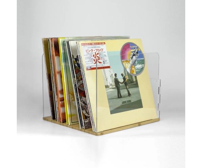 Norstone Vinyl LP R – Contenitore Porta Vinili in Bambù | 60 LP Norstone - 6