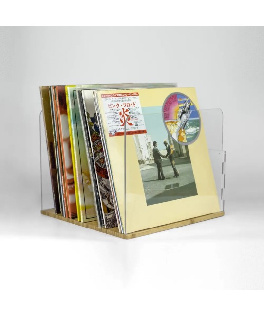 Norstone Vinyl LP R – Contenitore Porta Vinili in Bambù | 60 LP Norstone - 6