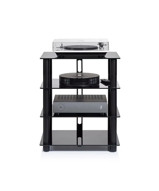 Norstone Epur 4 – Rack Hi-Fi Acciaio Satinato e Vetro con Ruote | 2 Finiture Norstone - 2