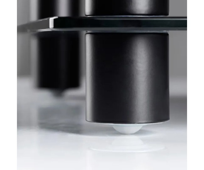 Norstone Epur 4 – Rack Hi-Fi Acciaio Satinato e Vetro con Ruote | 2 Finiture Norstone - 7