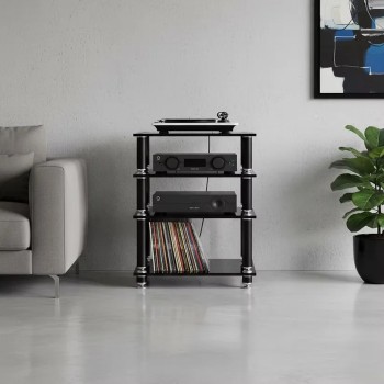 Norstone Stabbl HiFi – Rack Hi-Fi Vetro 15mm | 50 kg per Ripiano Norstone - 4