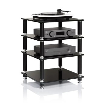 Norstone Stabbl HiFi – Rack Hi-Fi Vetro 15mm | 50 kg per Ripiano Norstone - 1 2