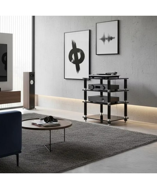 Norstone Stabbl HiFi – Rack Hi-Fi Vetro 15mm | 50 kg per Ripiano Norstone - 5