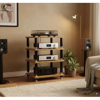 Norstone Stabbl Bamboo – Rack Hi-Fi Legno Bamboo 25mm | 200kg Totali Norstone - 6