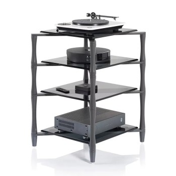 Norstone Slender – Rack Hi-Fi Grigio Opaco | Gambe Acciaio Pieno Tornito Norstone - 1 2