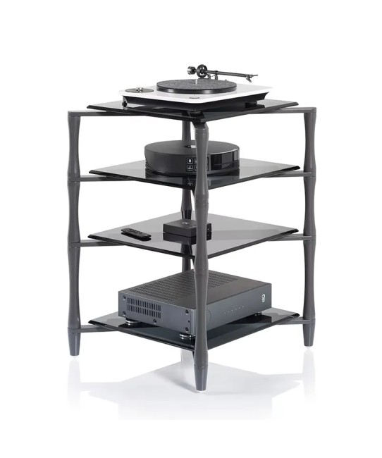 Norstone Slender – Rack Hi-Fi Grigio Opaco | Gambe Acciaio Pieno Tornito Norstone - 2