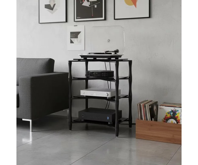 Norstone Slender – Rack Hi-Fi Grigio Opaco | Gambe Acciaio Pieno Tornito Norstone - 6