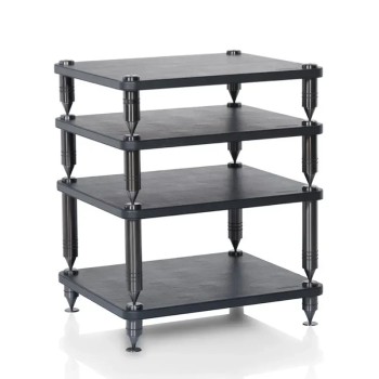 Norstone Como – Rack Hi-Fi Componibile | Acciaio e Pelle | 4 Moduli Norstone - 1 2