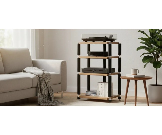 Norstone Copenhagen – Rack Hi-Fi Modulare in Rovere e Metallo Norstone - 11