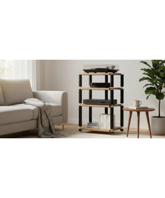 Norstone Copenhagen – Rack Hi-Fi Modulare in Rovere e Metallo Norstone - 11
