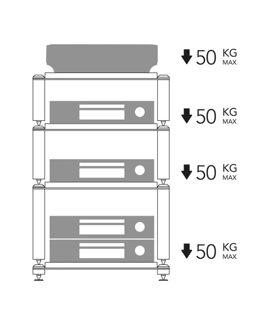 Norstone Copenhagen – Rack Hi-Fi Modulare in Rovere e Metallo Norstone - 14