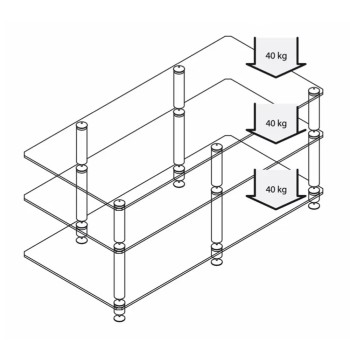 Norstone Bergen AV 2 – Mobile TV e AudioVideo 3 Ripiani Norstone - 4