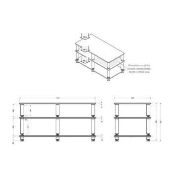 Norstone Stabbl AV – Mobile TV di Riferimento Vetro 15 mm Norstone - 4