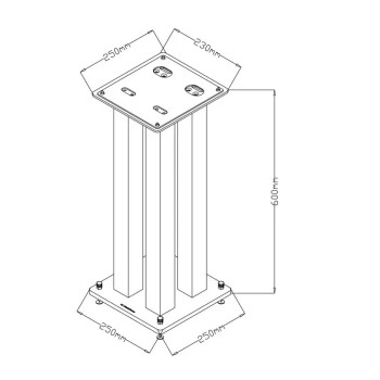 Norstone Stylum Square – Stand a 4 Colonne 60 cm Norstone - 5