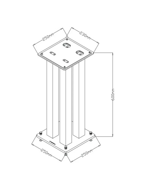 Norstone Stylum Square – Stand a 4 Colonne 60 cm Norstone - 5