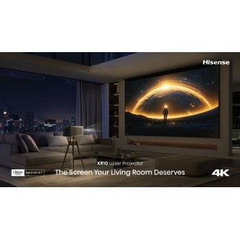 Hisense XR10 – Proiettore Laser 4K Flagship TriChroma Hisense - 10