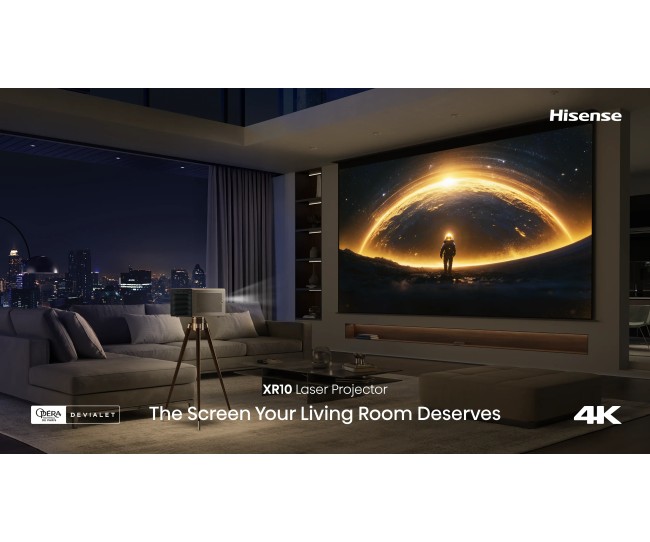 Hisense XR10 – Proiettore Laser 4K Flagship TriChroma Hisense - 10