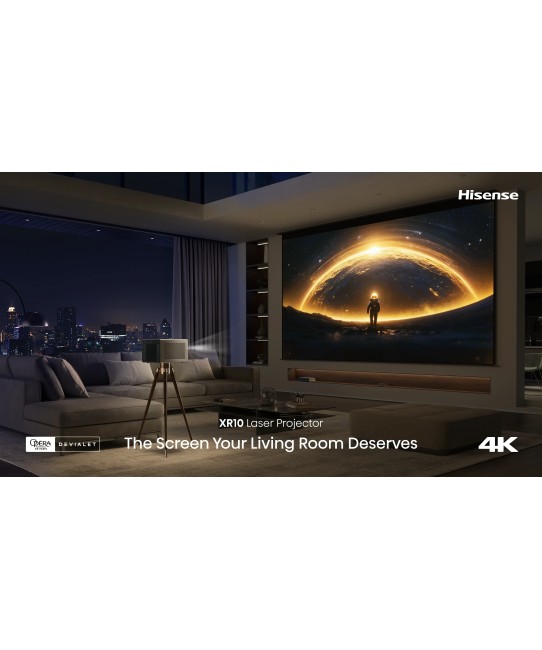 Hisense XR10 – Proiettore Laser 4K Flagship TriChroma Hisense - 10