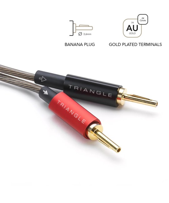 Triangle Opera OS25A – Cavi per Diffusori Pre-Assemblati OFC Tinned con Banana Plug Triangle - 7