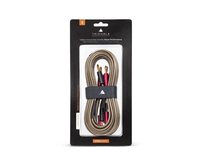 Triangle Opera OS25A – Cavi per Diffusori Pre-Assemblati OFC Tinned con Banana Plug Triangle - 1
