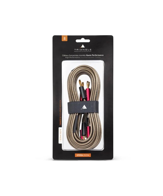 Triangle Opera OS25A – Cavi per Diffusori Pre-Assemblati OFC Tinned con Banana Plug Triangle - 1