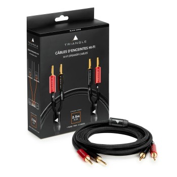 Triangle Black Serie – Cavi per Diffusori Pre-Assemblati OFC 1,5mm² con Banana Plug Triangle - 1