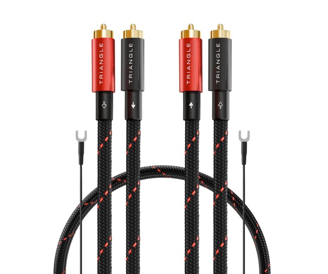 Triangle Red Serie RCA – Cavo Interconnessione Stereo con Massa Phono e Schermatura Multi-strato Triangle - 2