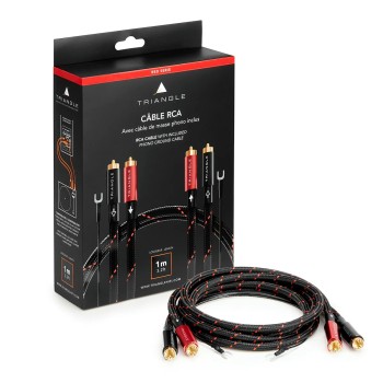 Triangle Red Serie RCA – Cavo Interconnessione Stereo con Massa Phono e Schermatura Multi-strato Triangle - 1