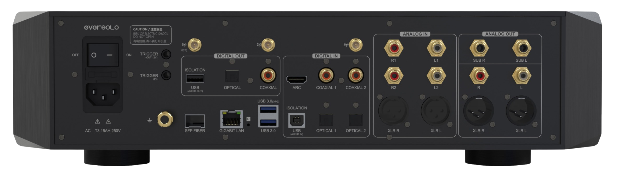 Eversolo DMP-A10 &ndash; Streamer musicale hi-fi con DAC bilanciato e preamplificatore di riferimento