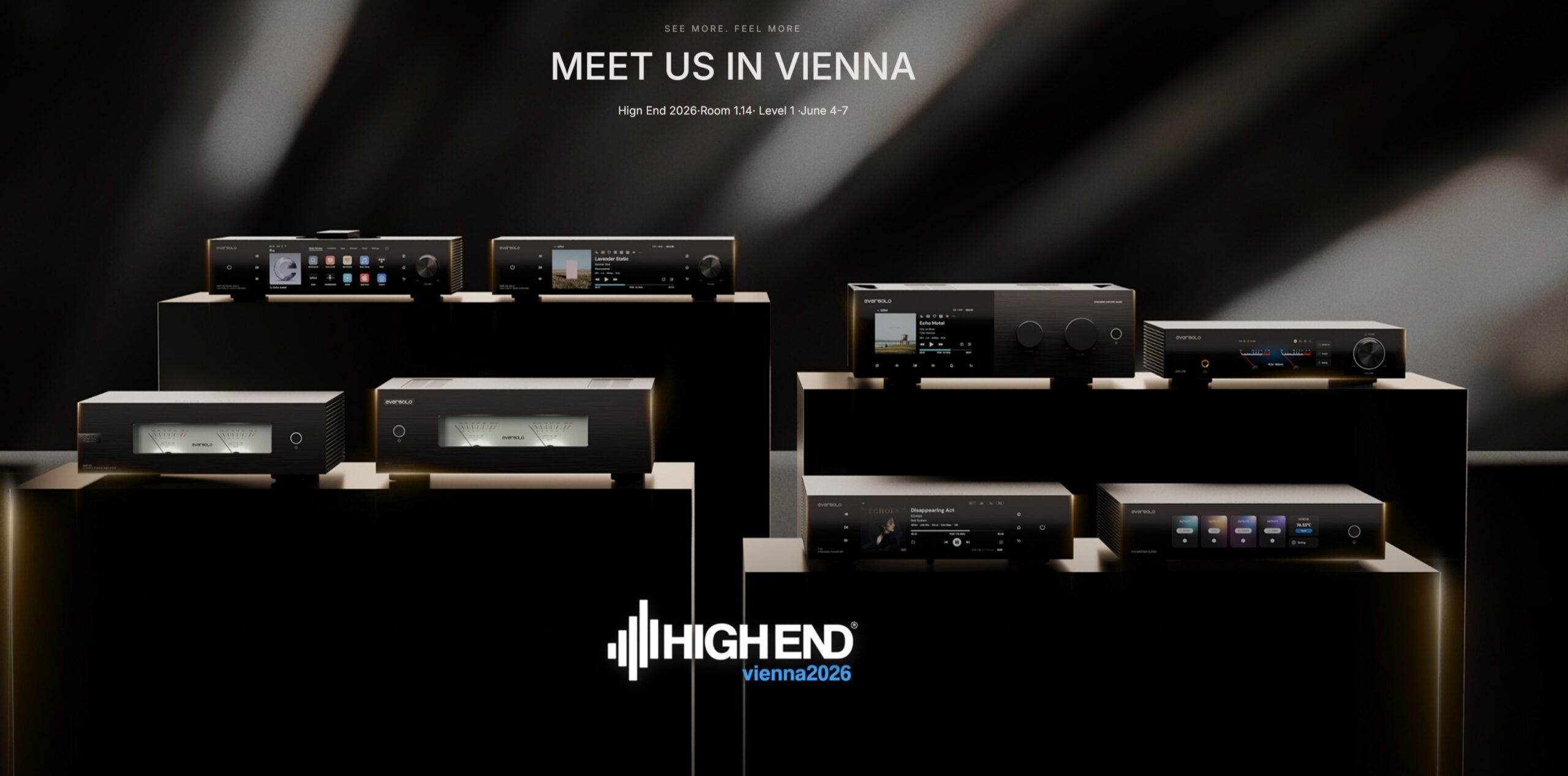 Eversolo stand Vienna High End 2026 ecosistema hi-fi completo