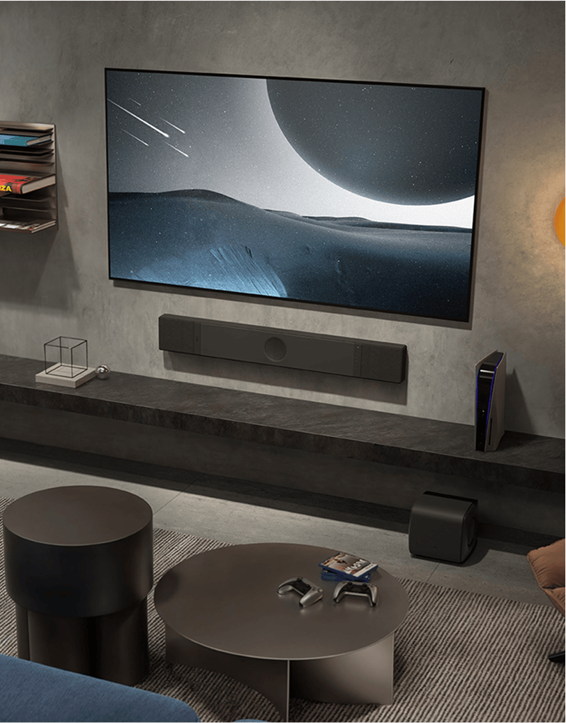 KEF XIO Soundbar 5.1.2 Dolby Atmos &ndash; 820W, Uni-Q MX, VECO