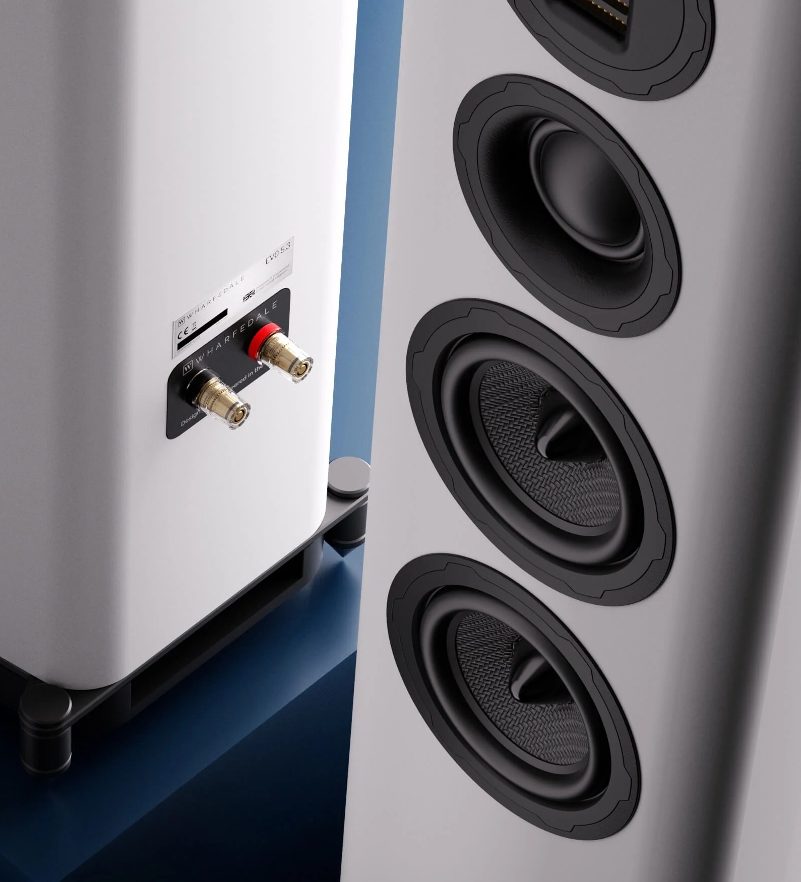 Wharfedale EVO 5.3 &ndash; Diffusori da pavimento hi-fi a 3 vie con tecnologia AMT
