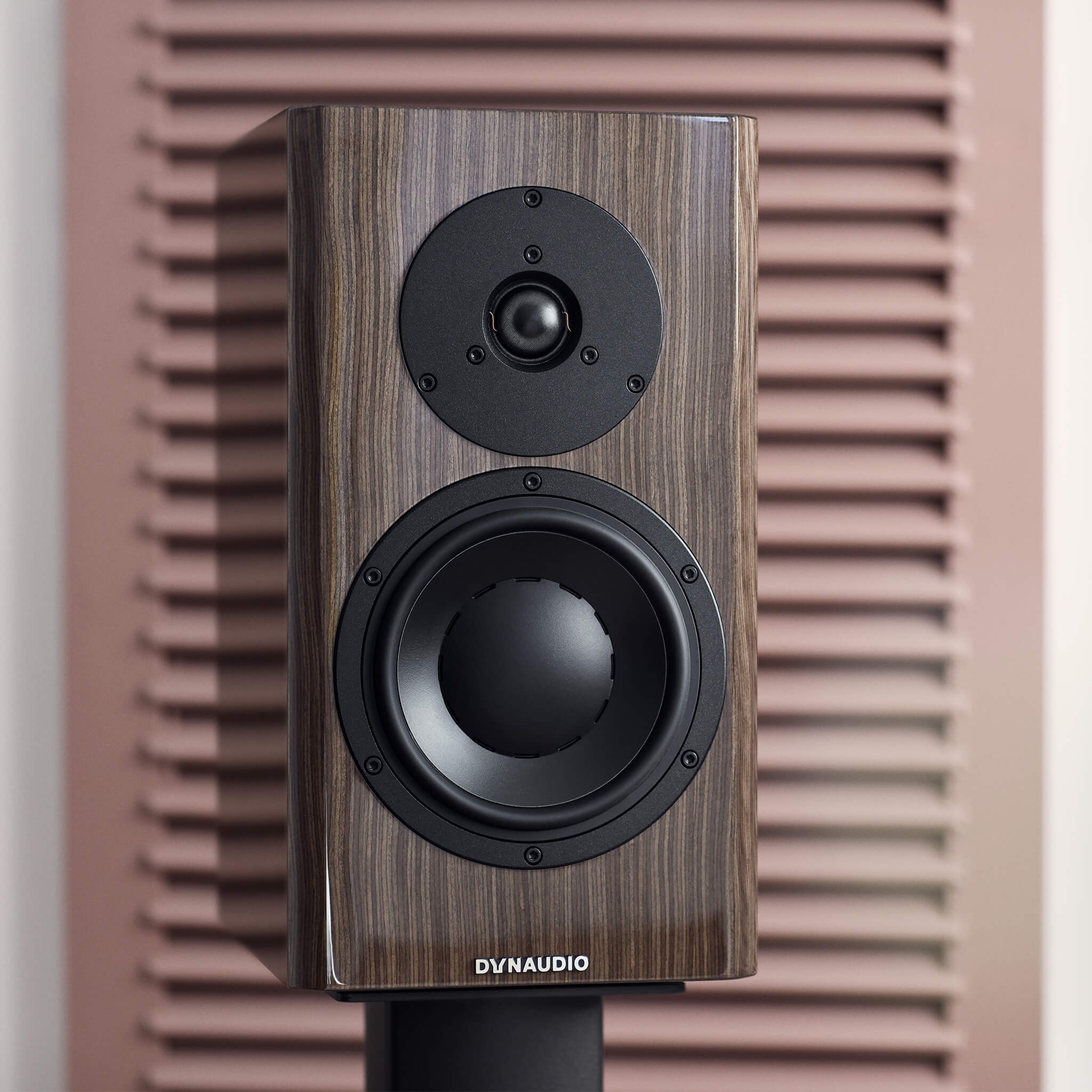 Dynaudio Special Forty – dettaglio woofer 17cm in MSP, nervature di bilanciamento attorno al parapolvere centrale, cestello AirFlow