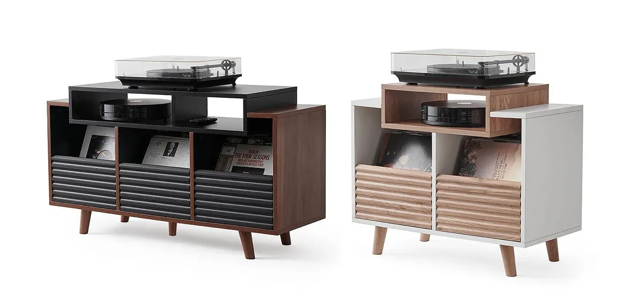 Norstone Oslo 800 e 1200 – dettaglio finiture e vano Hi-Fi